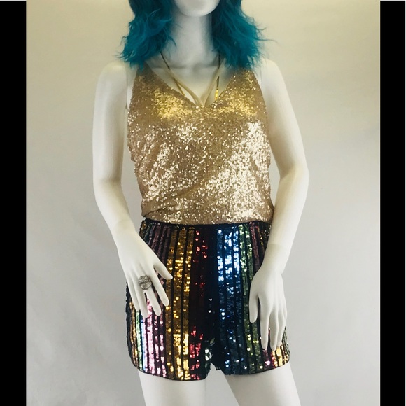 NWT TEA n CUP Sequined Hot Pants! - Picture 6 of 7